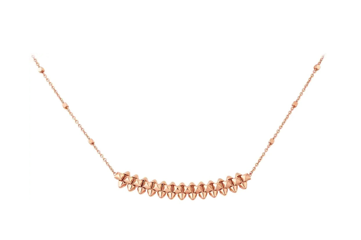 [Raffine]CLASH PINK GOLD NECKLACE