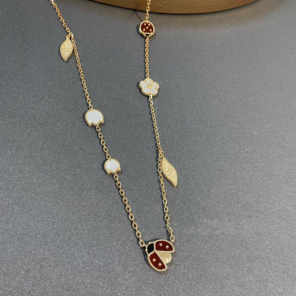 [Raffine] COLLAR DE ORO CON 15 MOTIVOS DE LUCKY SPRING