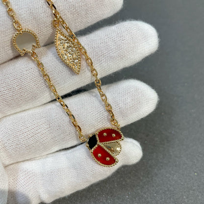 [Raffine] COLLAR DE ORO CON 15 MOTIVOS DE LUCKY SPRING