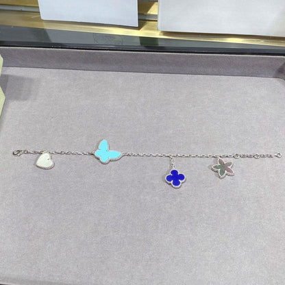 [Raffine]LUCKY SPRING SILVER BRACELET 4 MOTIF