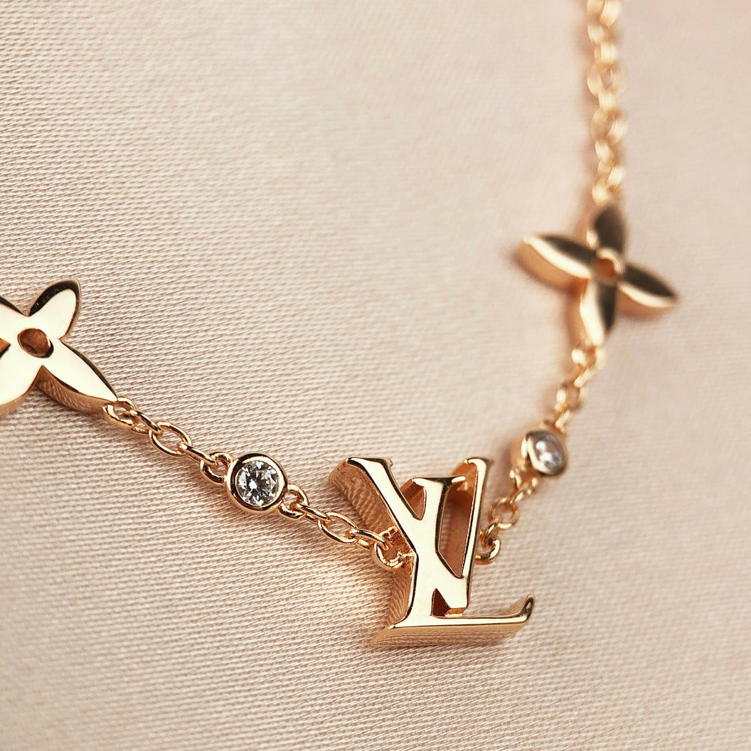 [Raffine]STAR AND SUN 7 MOTIFS GOLD BRACELET