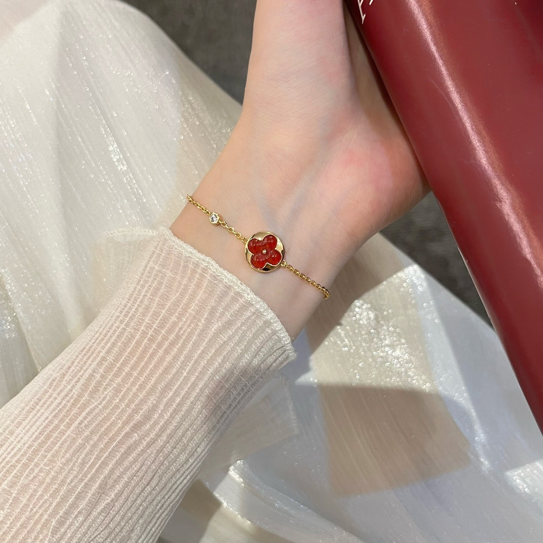 [Raffine]SUN PEDANT CARNELIAN BRACELET