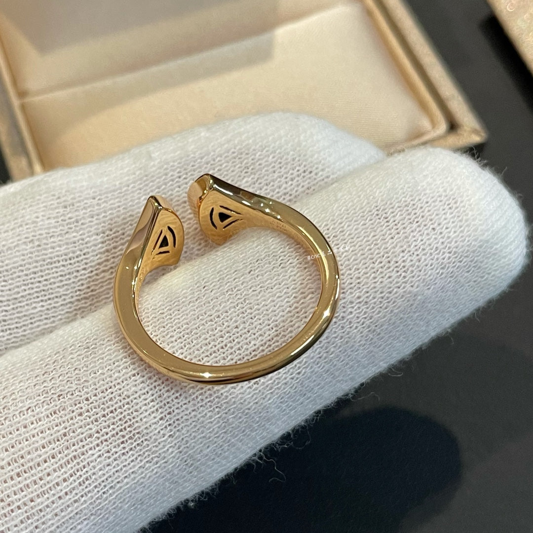 [Raffine]Anillo abierto Dream Malaquita Diamante
