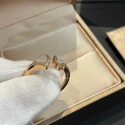 [Raffine]DREAM MOP DIAMOND OPEN RING