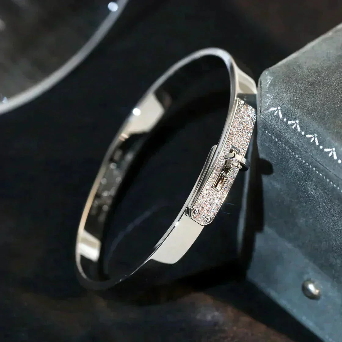 [Raffine]KELLY SILVER DIAMOND BRACELET