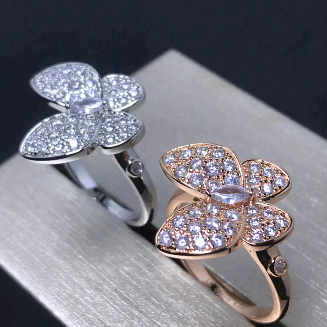 [Raffine]BUTTERFLY PINK GOLD DIAMOND RING