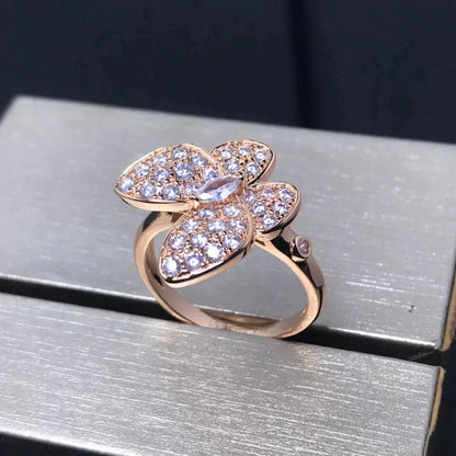 [Raffine]BUTTERFLY PINK GOLD DIAMOND RING