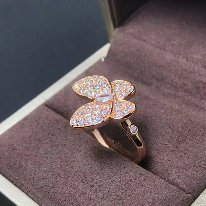 [Raffine]BUTTERFLY PINK GOLD DIAMOND RING