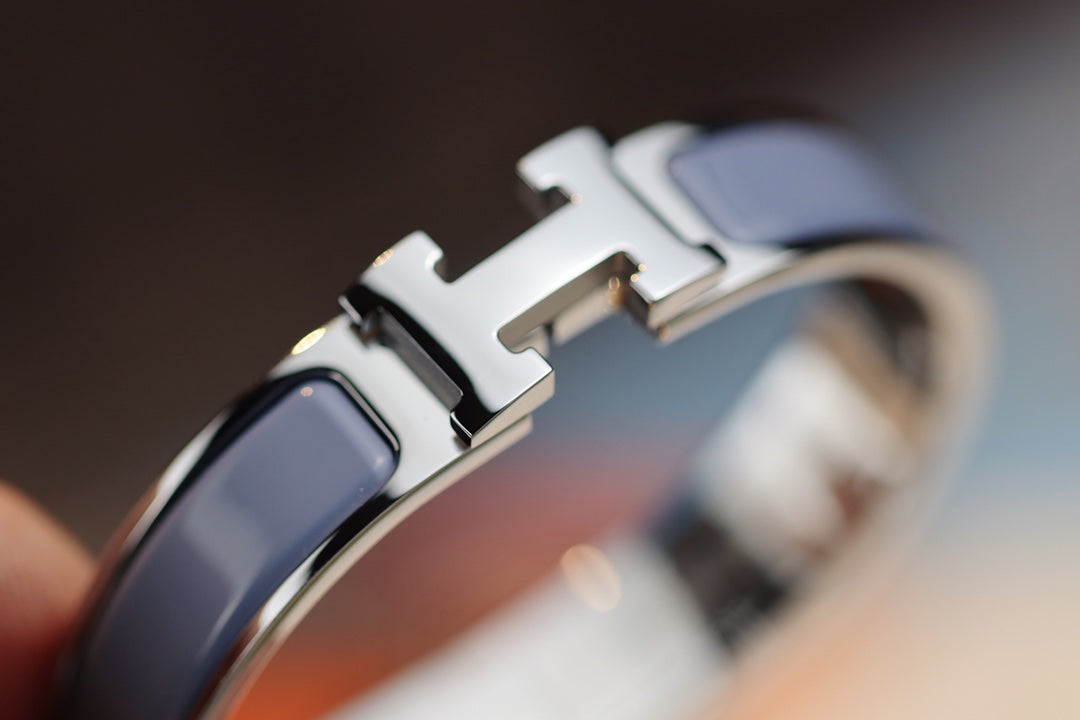 [Raffine]H BRACELET 12MM BLUE GRAY