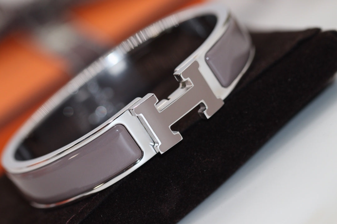 [Raffine]H BRACELET 12MM BROWN