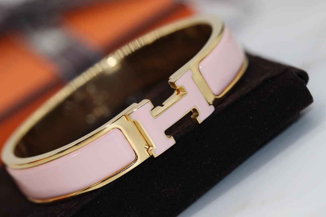 [Raffine]H BRACELET 12MM PINK
