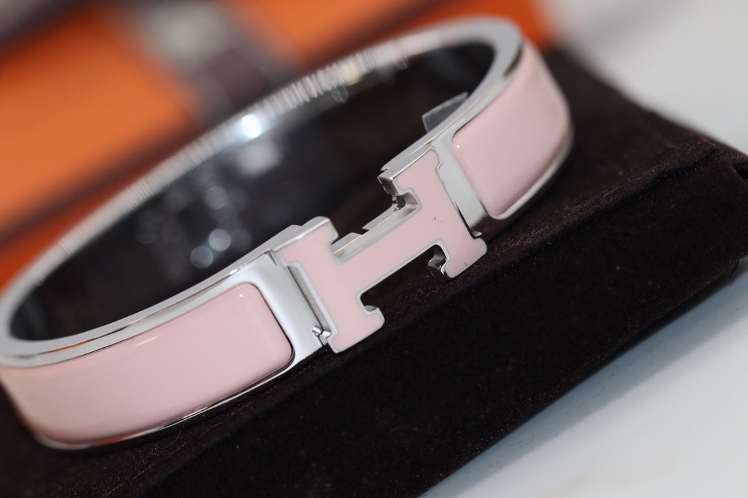 [Raffine]H BRACELET 12MM PINK