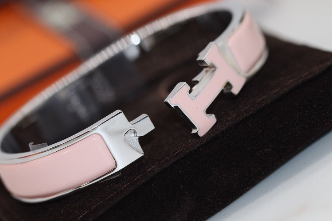 [Raffine]H BRACELET 12MM PINK
