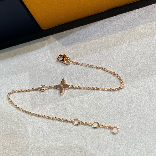 [Raffine]STAR DIAMOND PINK GOLD BRACELET