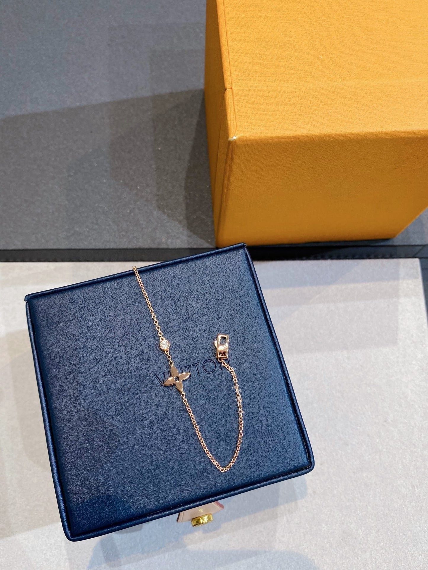 [Raffine]STAR DIAMOND PINK GOLD BRACELET