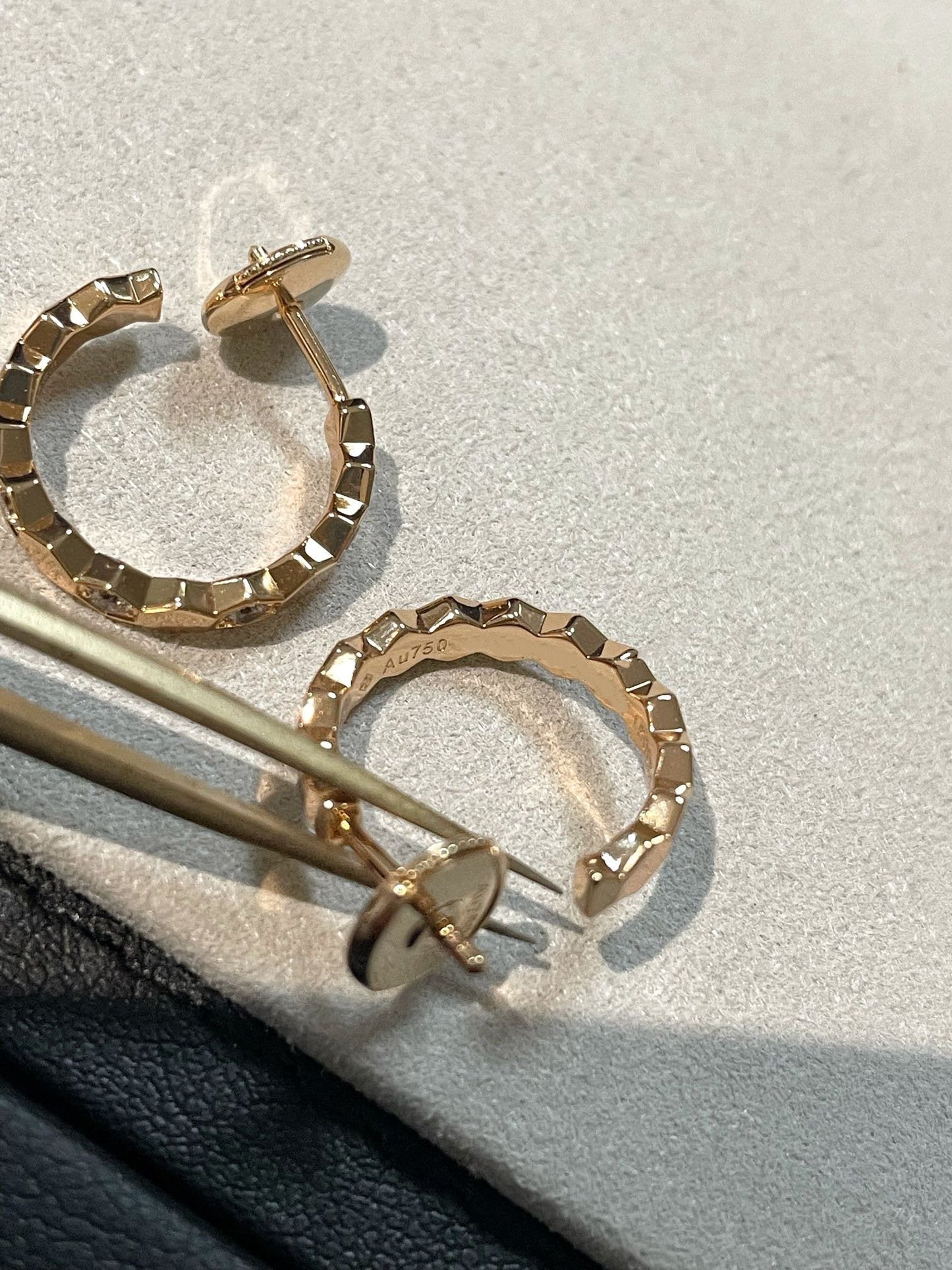 [Raffine]Hollow Design Four-Leaf Clover Flower Shape Ring