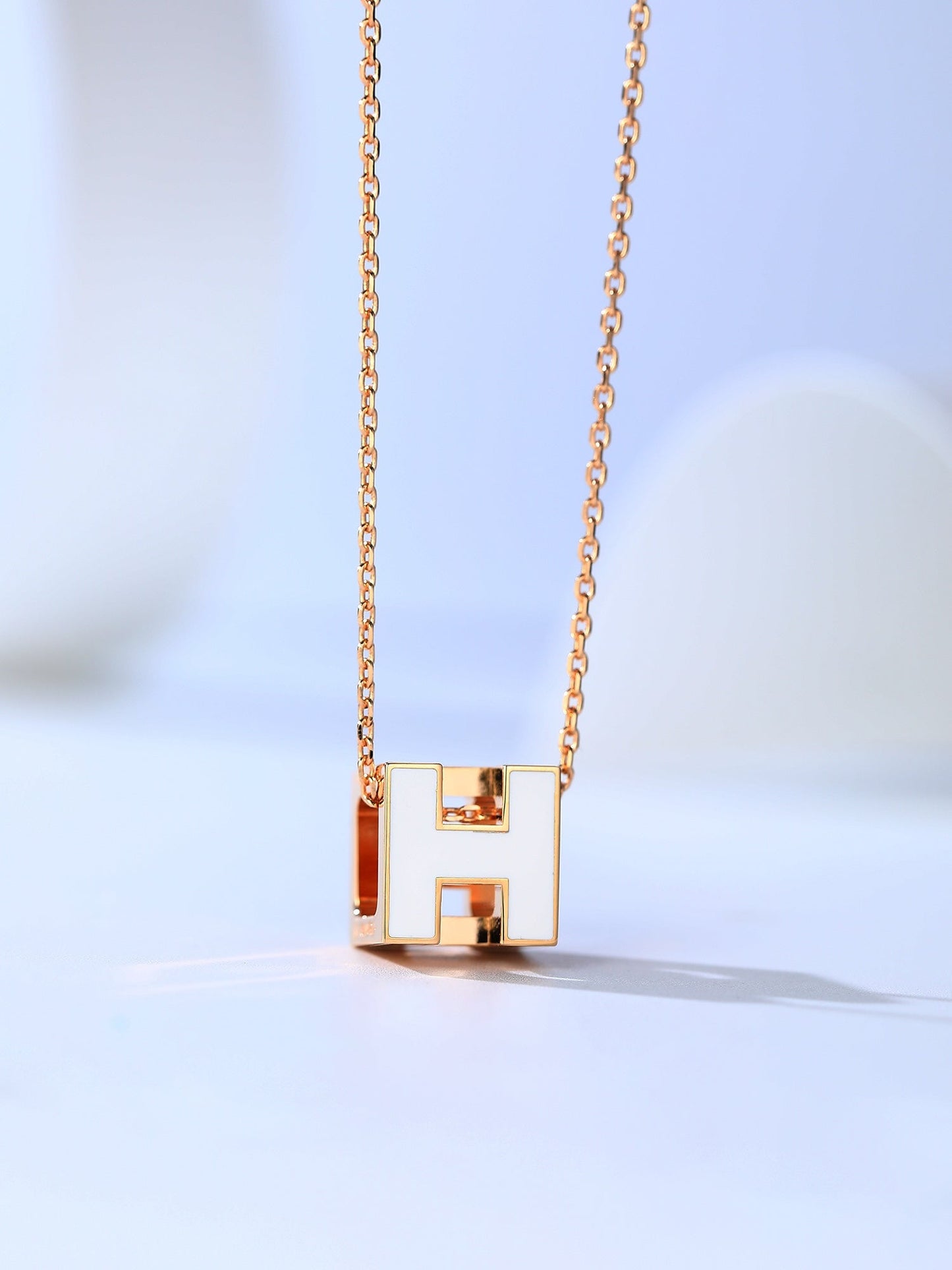 [Raffine] COLLAR DE ORO ROSA H CAGE