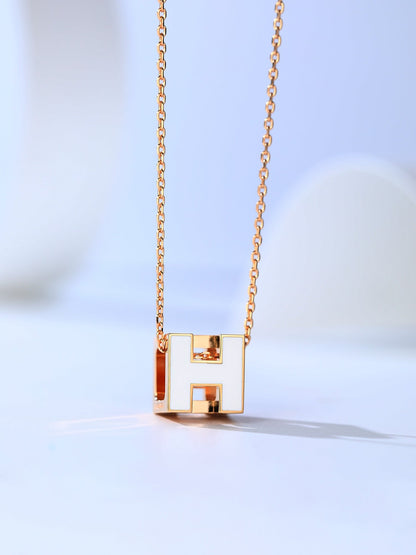 [Raffine] COLLAR DE ORO ROSA H CAGE