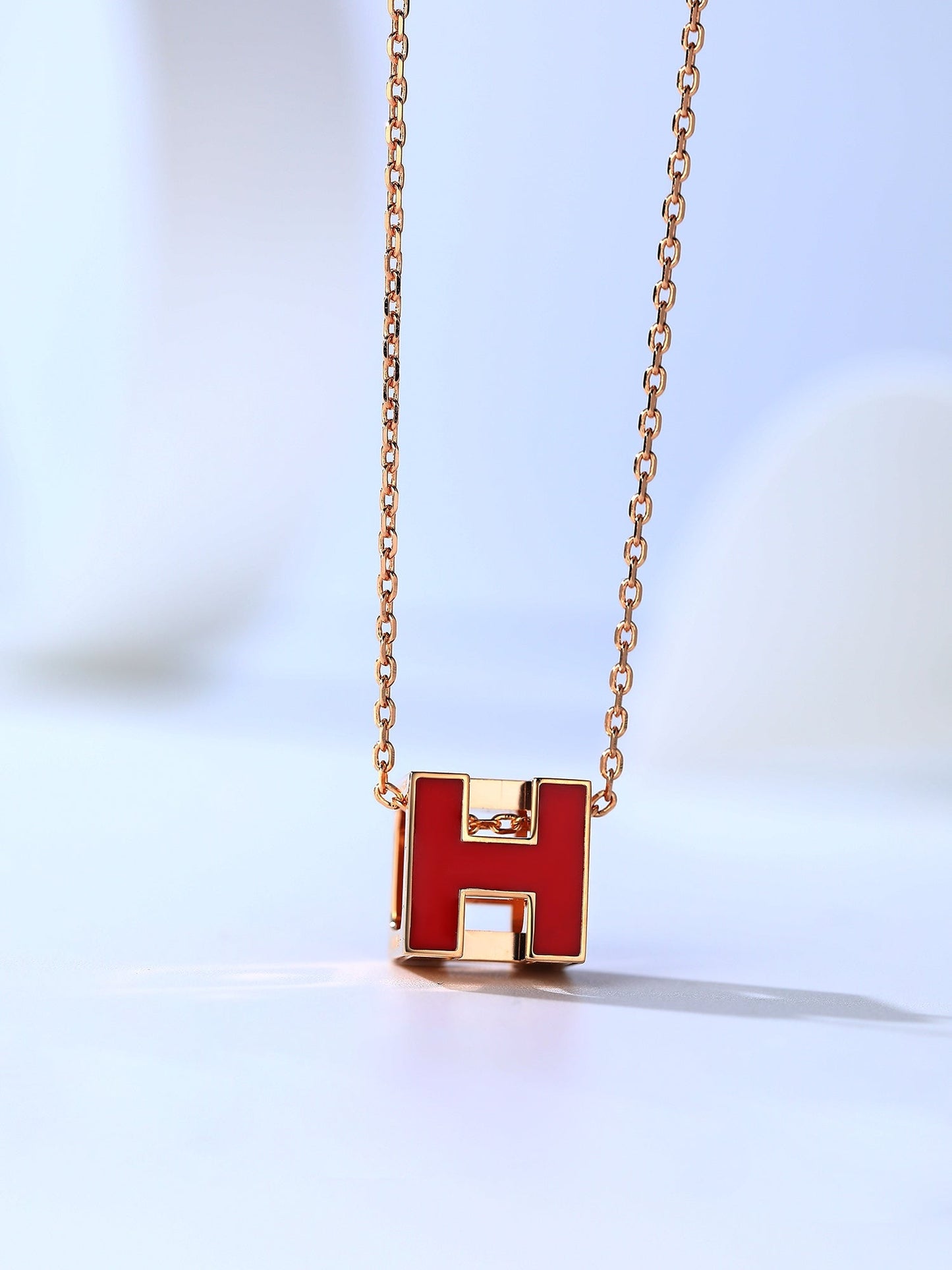 [Raffine] COLLAR DE ORO ROSA H CAGE