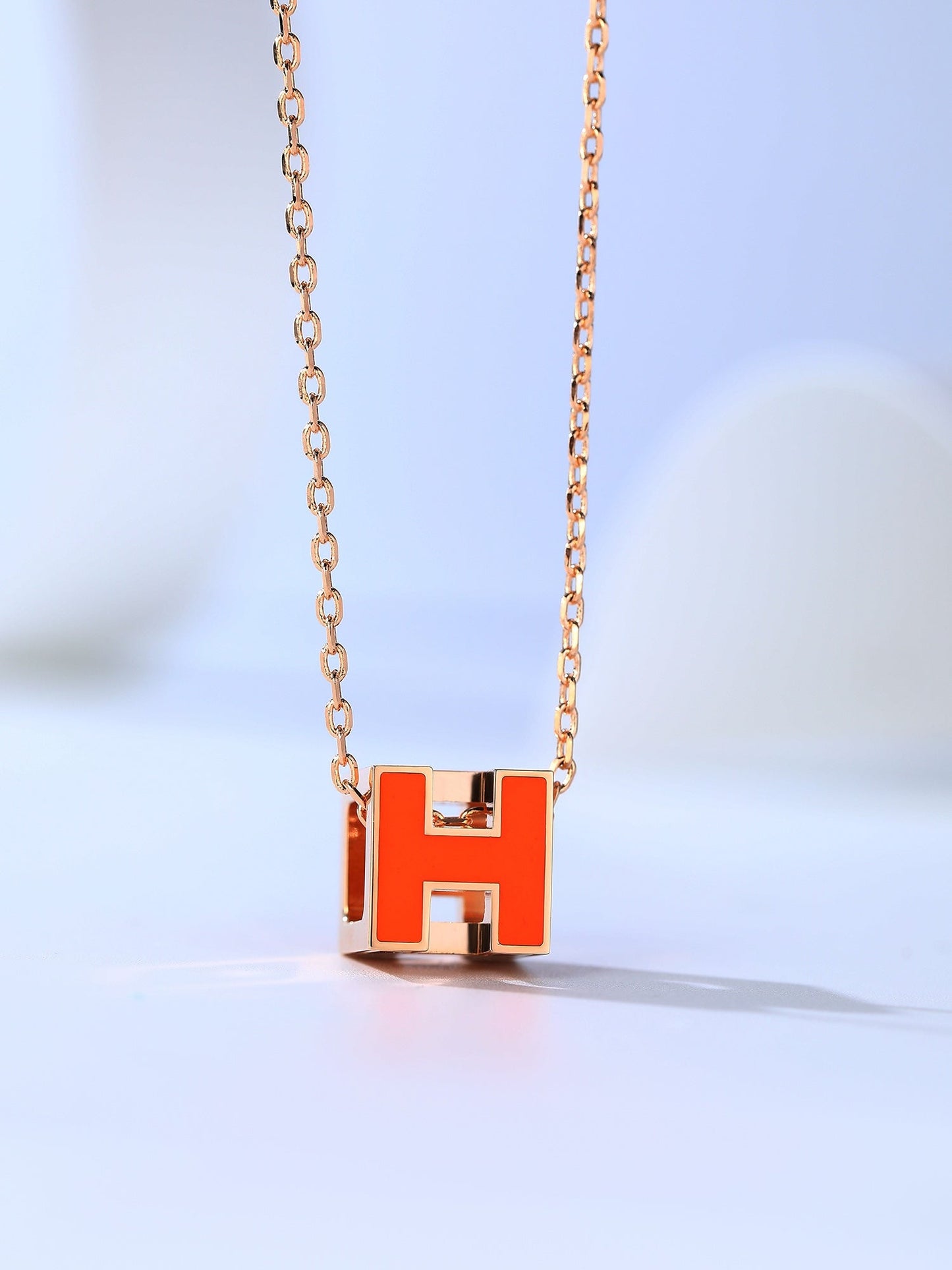 [Raffine] COLLAR DE ORO ROSA H CAGE