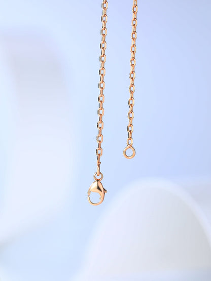 [Raffine] COLLAR DE ORO ROSA H CAGE