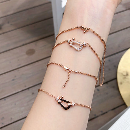 [Raffine]FORCE 10 PINK GOLD DIAMOND NECKLACE