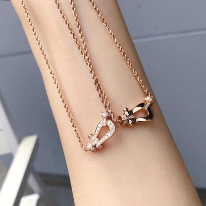 [Raffine]FORCE 10 PINK GOLD DIAMOND NECKLACE
