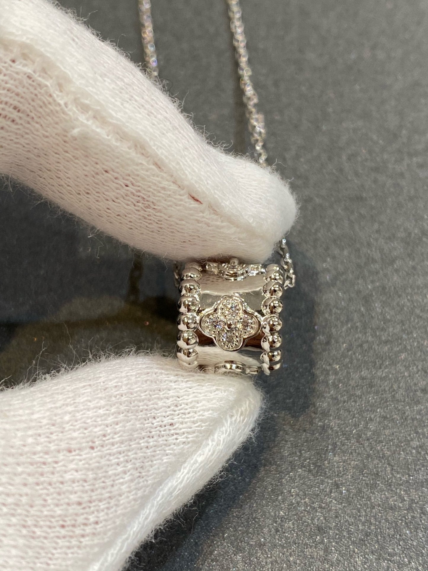 [Raffine]PERLEE PEDANT SIVLER DIAMOND NECKLACE