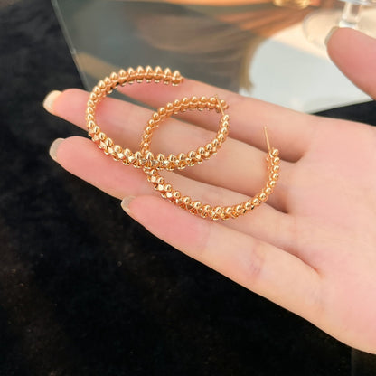 [Raffine]CLASH HOOP LARGE EARRINGS