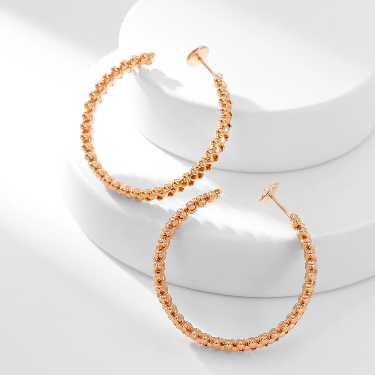 [Raffine]CLASH HOOP LARGE EARRINGS