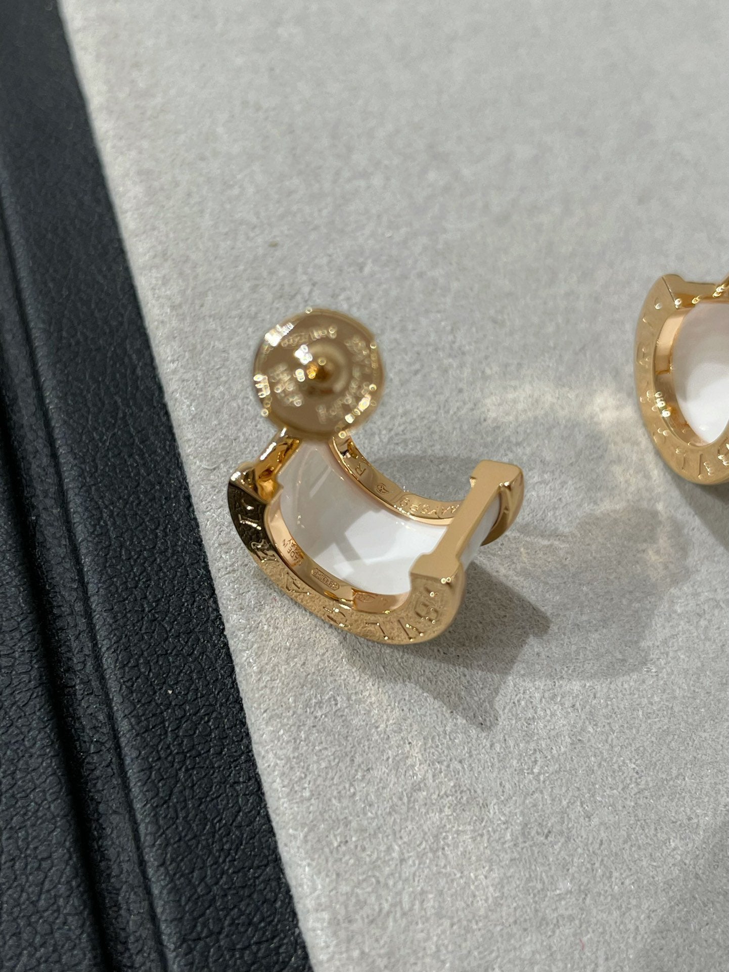 [Raffine]ZERO 1 PINK GOLD CERAMIC EARRINGS