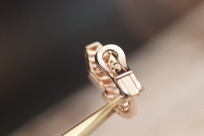 [Raffine]SERPENT PINK GOLD DIAMOND EARRINGS