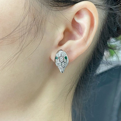 [Raffine]SERPENT DIAMOND STUD EARRINGS