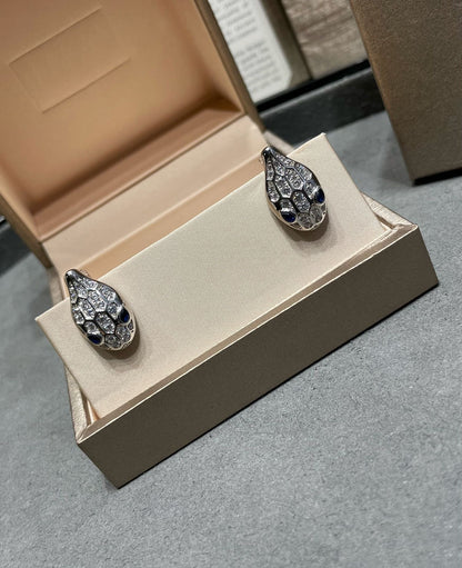 [Raffine]SERPENT DIAMOND STUD EARRINGS