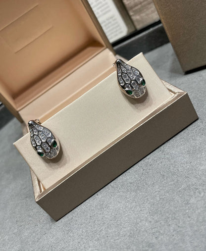 [Raffine]SERPENT DIAMOND STUD EARRINGS
