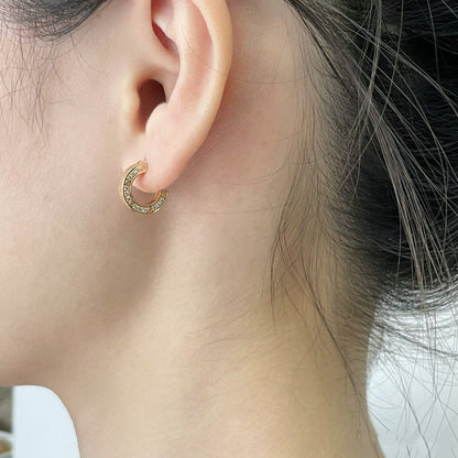 [Raffine]LOVE DIAMOND EARRINGS