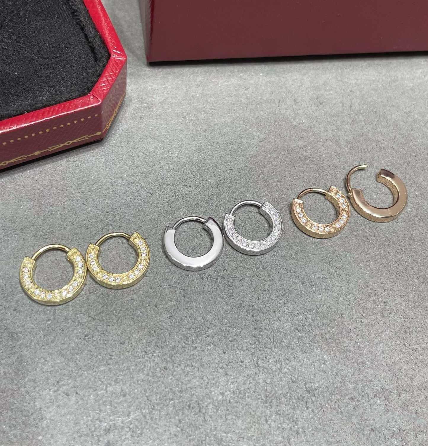 [Raffine]LOVE DIAMOND EARRINGS