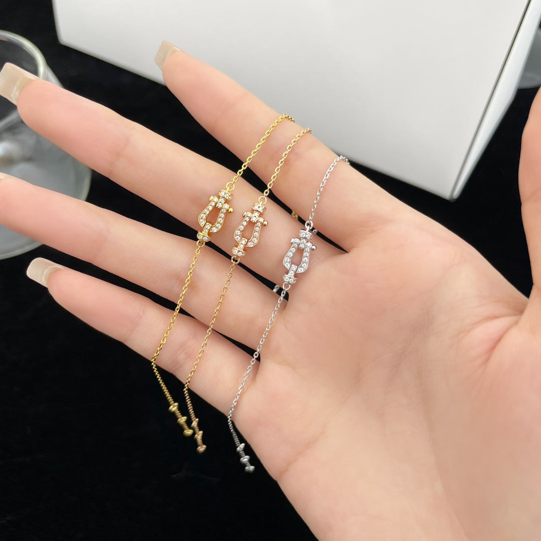 [Raffine]FORCE 10 FULL DIAMOND BUCKLE CHAIN LINK MINI MODEL
