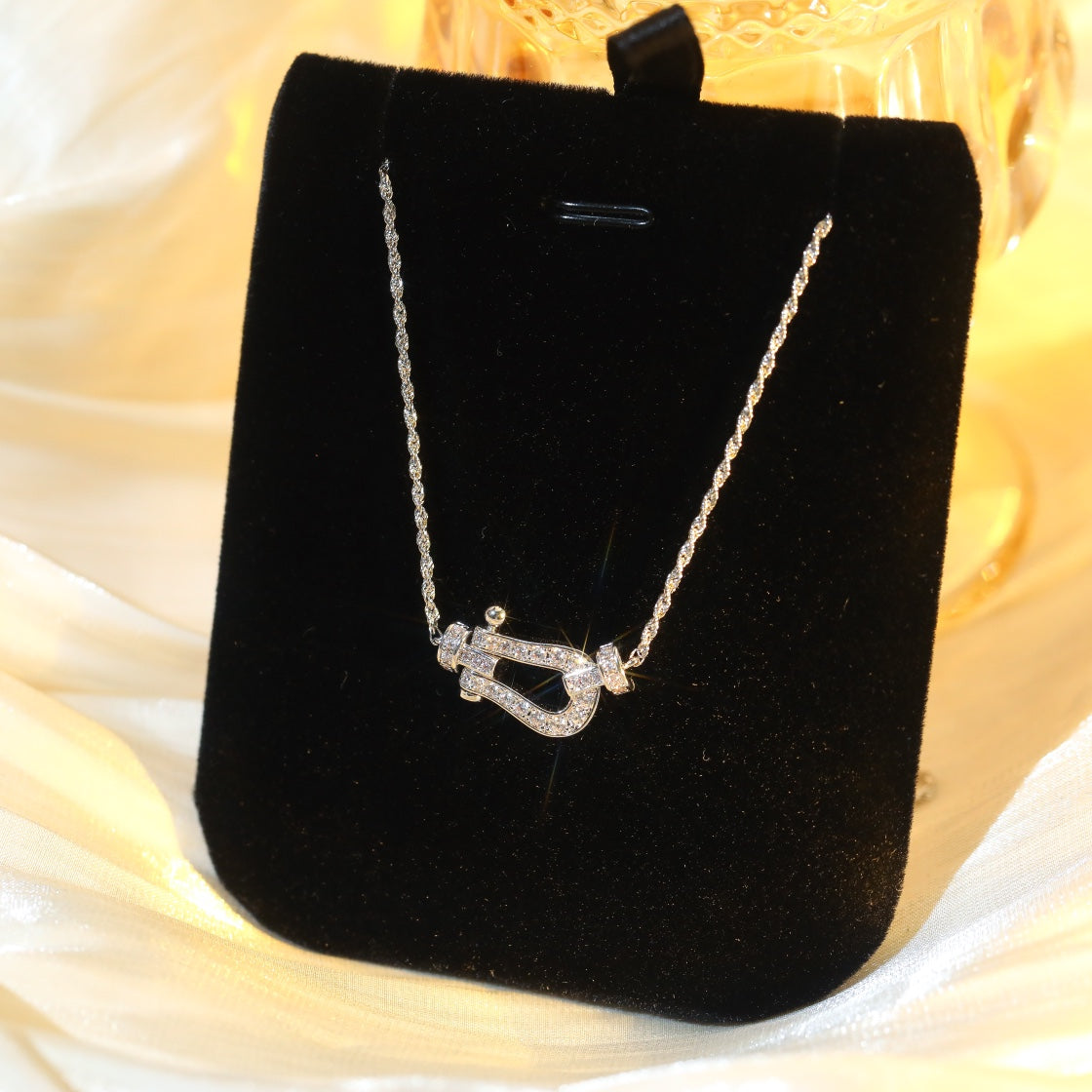 [Raffine]FORCE 10 DIAMOND SILVER NECKLACE MINI MODEL
