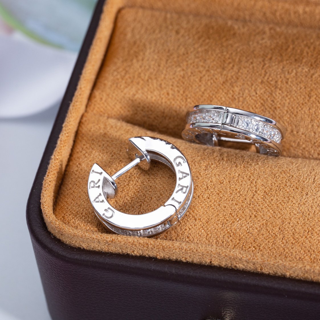 [Raffine]ZERO 1 MINI SILVER DIAMOND EARRINGS