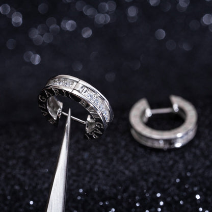 [Raffine]ZERO 1 MINI SILVER DIAMOND EARRINGS