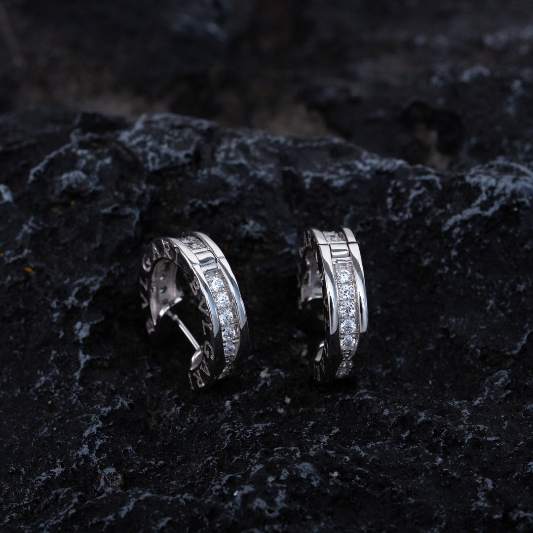 [Raffine]ZERO 1 MINI SILVER DIAMOND EARRINGS