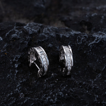 [Raffine]ZERO 1 MINI SILVER DIAMOND EARRINGS