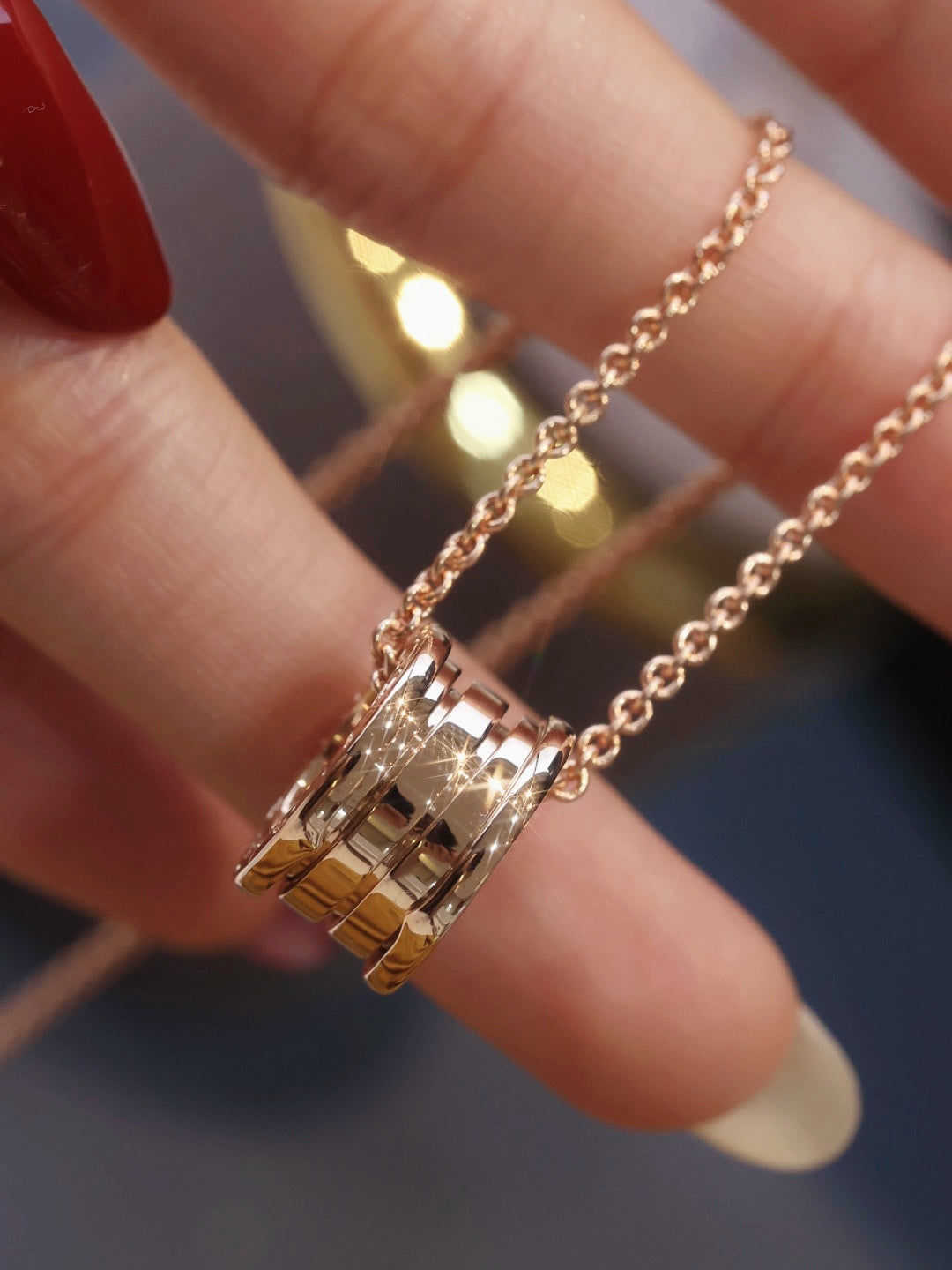 [Raffine]ZERO 1 PINK GOLD NECKLACE