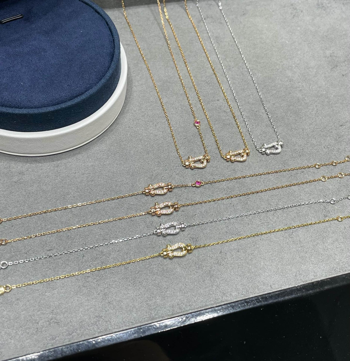 [Raffine]FORCE 10 DIAMOND PINK GOLD NECKLACE