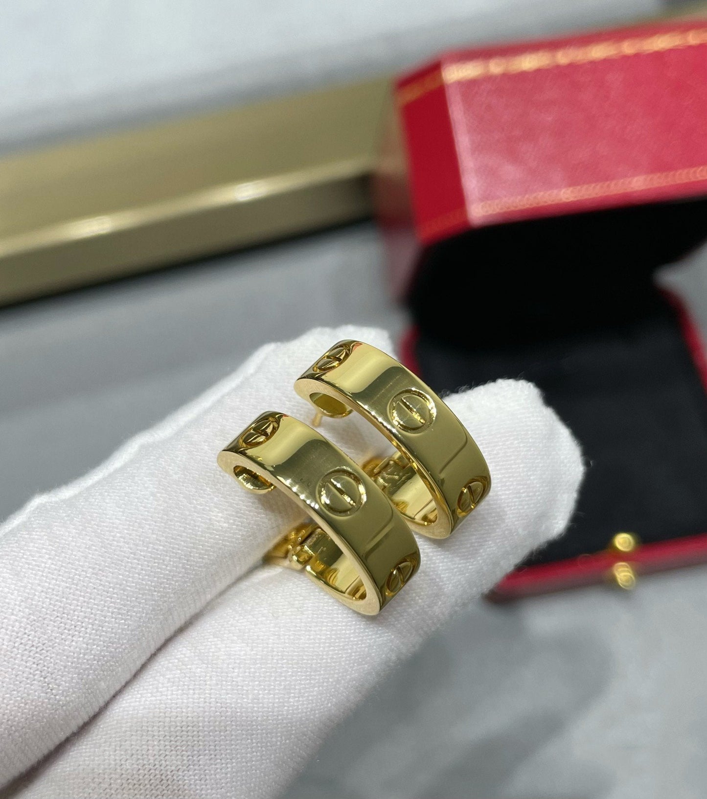 [Raffine]LOVE 5.5MM EARRINGS