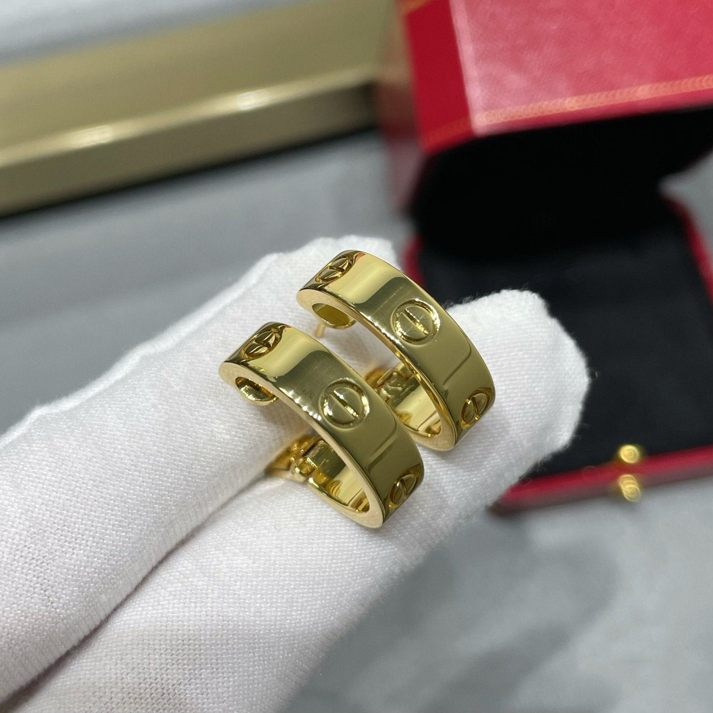 [Raffine]LOVE 5.5MM EARRINGS