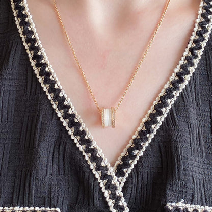 [Raffine]ZERO 1 DIAMOND CERAMIC NECKLACE