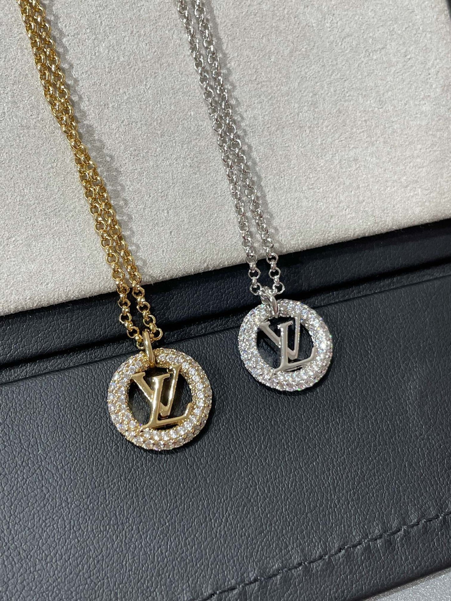 [Raffine]BY NIGHT DIAMOND PAVED NECKLACE