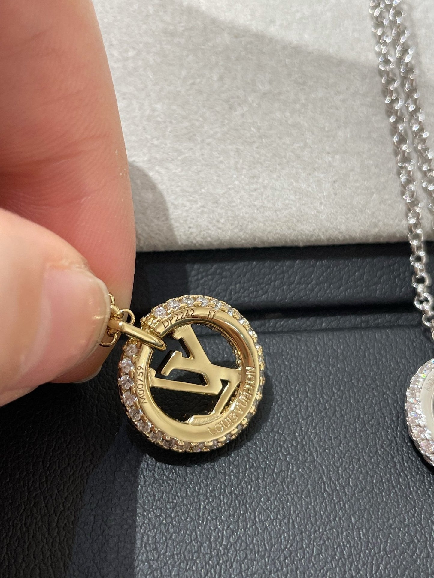 [Raffine]BY NIGHT DIAMOND PAVED NECKLACE